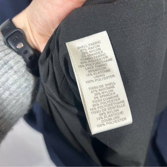 Rebecca Taylor | Navy Blue Dress Knee Length Women’s Size 12 - Picture 8 of 11